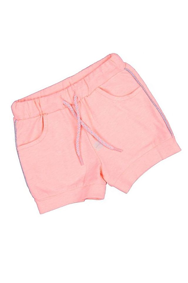 Kız Bebek Neon Pembe Penye Şort