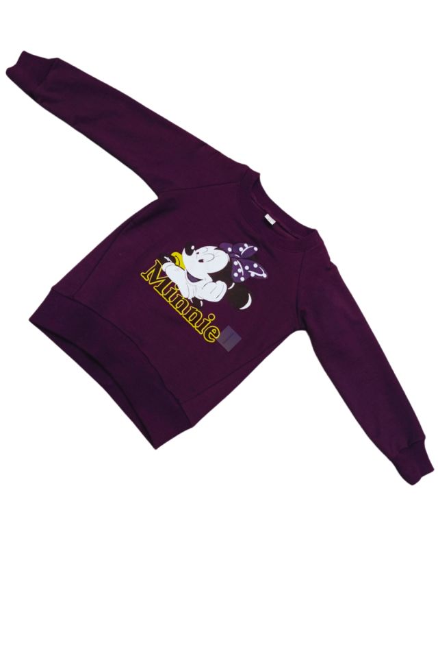 Anne - Çocuk Sweatshirt Mor Renk xxxDar Kalıp - Tunik Boyxxx
