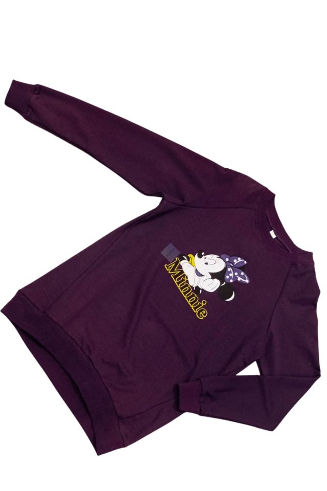 Anne - Çocuk Sweatshirt Mor Renk xxxDar Kalıp - Tunik Boyxxx