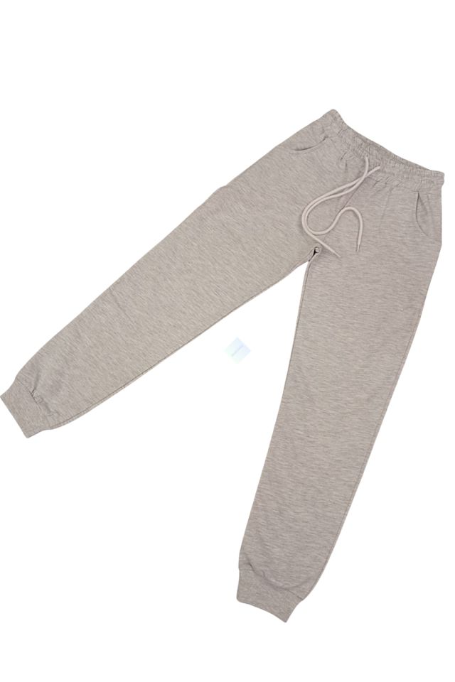 Unisex Jogger Cepli Eşofman Alt Gri Renk