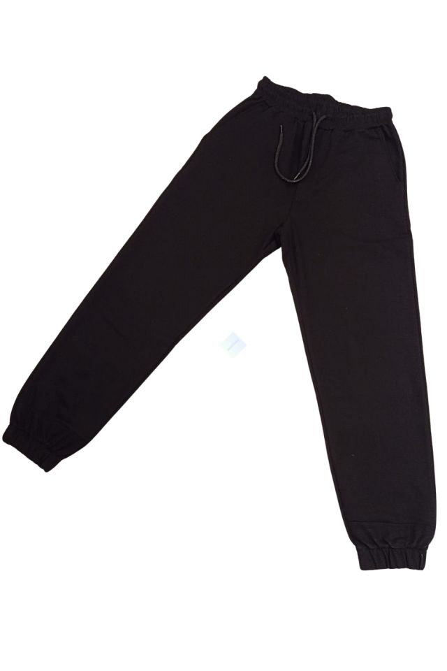 Erkek Cepli Jogger Eşofman Alt Siyah Renk