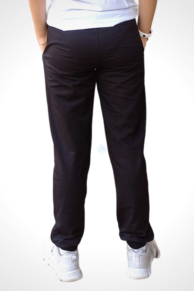 Unisex Çocuk & Genç Çift Cepli Eşofman Altı Siyah Renk