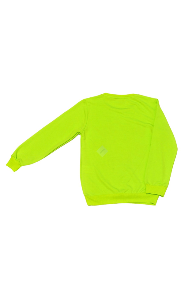 Erkek Çocuk Yeşil Sweatshirt & Lacivert Eşofman Altı Antrasit Gri Kapüşonlu Şişme Yelek Üçlü Takım