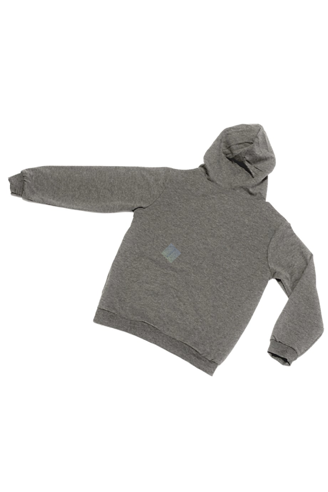 Erkek Çocuk Antrasit Gri Kapüşonlu Sweatshirt Siyah Eşofman Takım