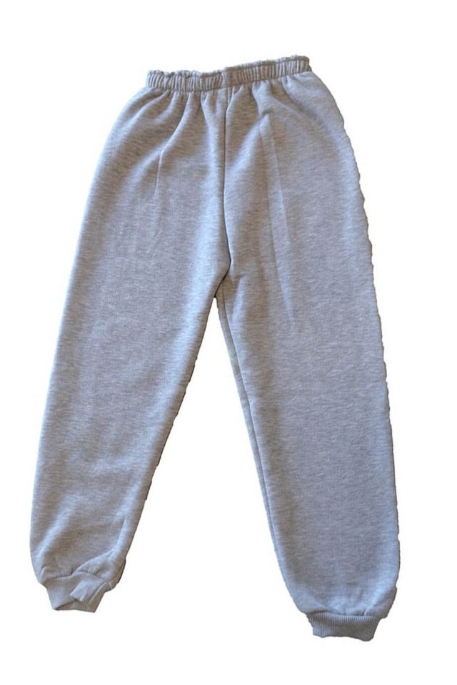 Kız Çocuk Pembe Baskılı Sweatshirt Gri Eşofman Alt Takım Şardonlu 3 ip