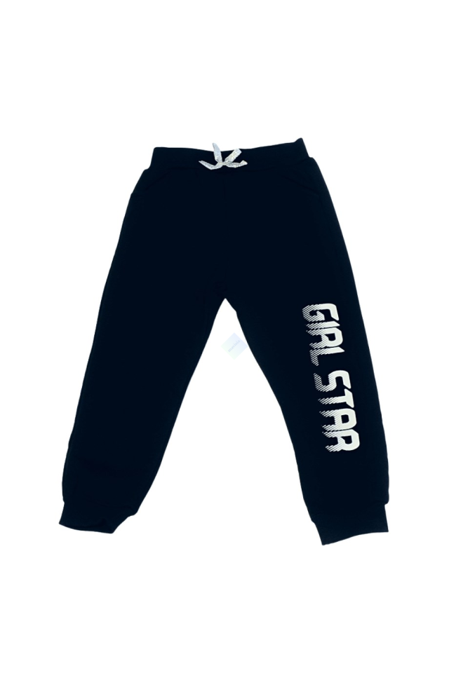 Kız Çocuk Grimelanj Sweatshirt & Siyah Eşofman Altı 2li Takım
