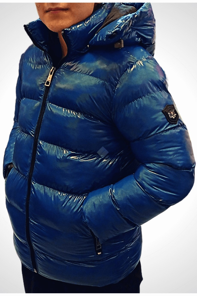 Unisex Çocuk Parlak Koyu Mavi Mont