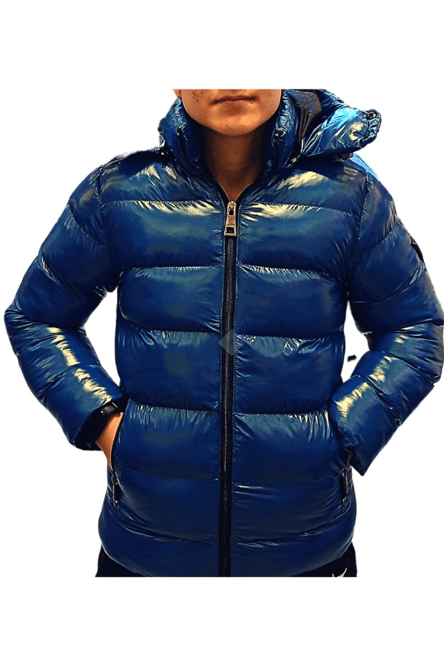 Unisex Çocuk Parlak Koyu Mavi Mont