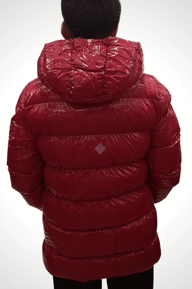 Unisex Çocuk Parlak Kırmızı Mont