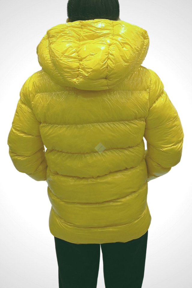 Unisex Çocuk Parlak Sarı Mont