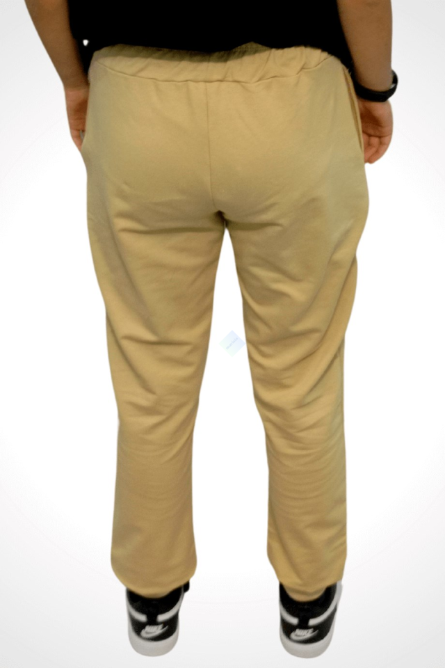 Unisex Çocuk Bej Jogger Eşofman Altı