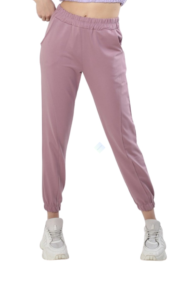 Kadın Pudra Pembe Jogger Mevsimlik Eşofman