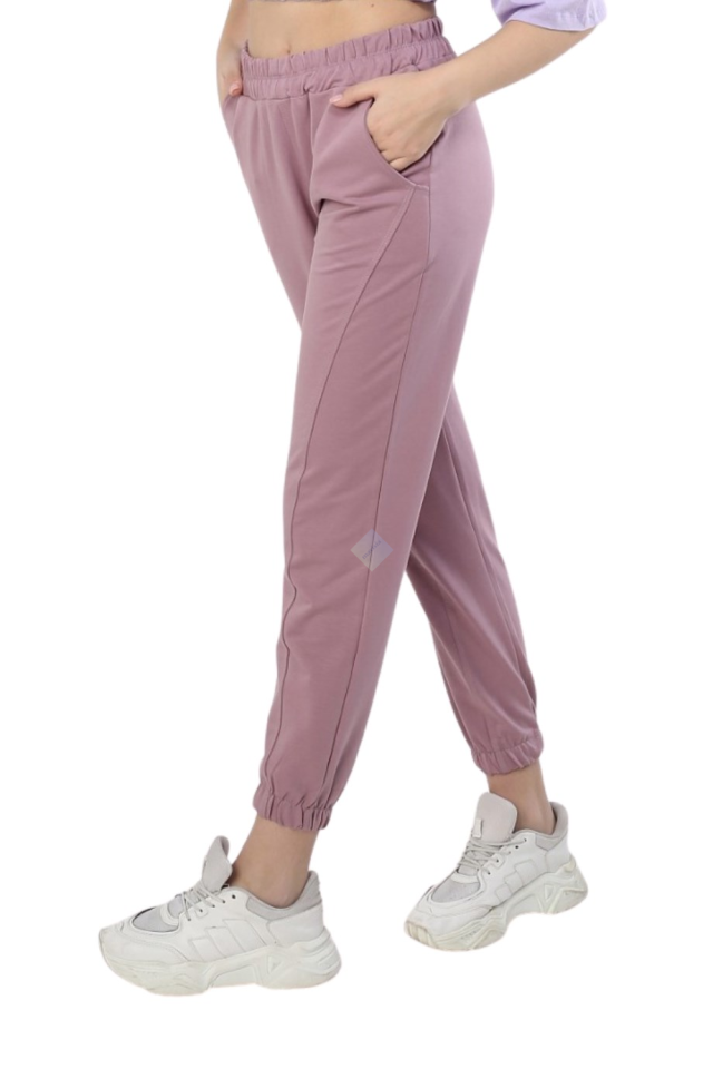 Kadın Pudra Pembe Jogger Mevsimlik Eşofman